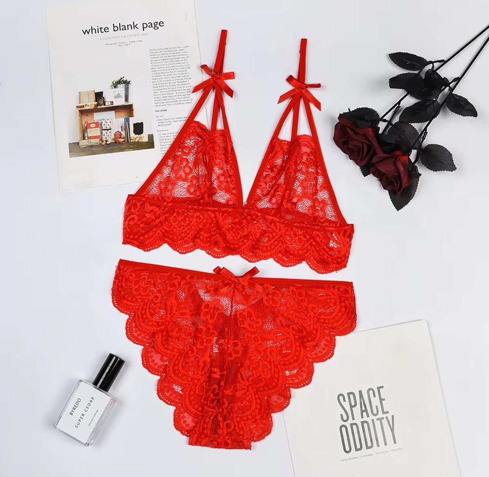 3857 Lace 2PC Bra-Set Lingerie image