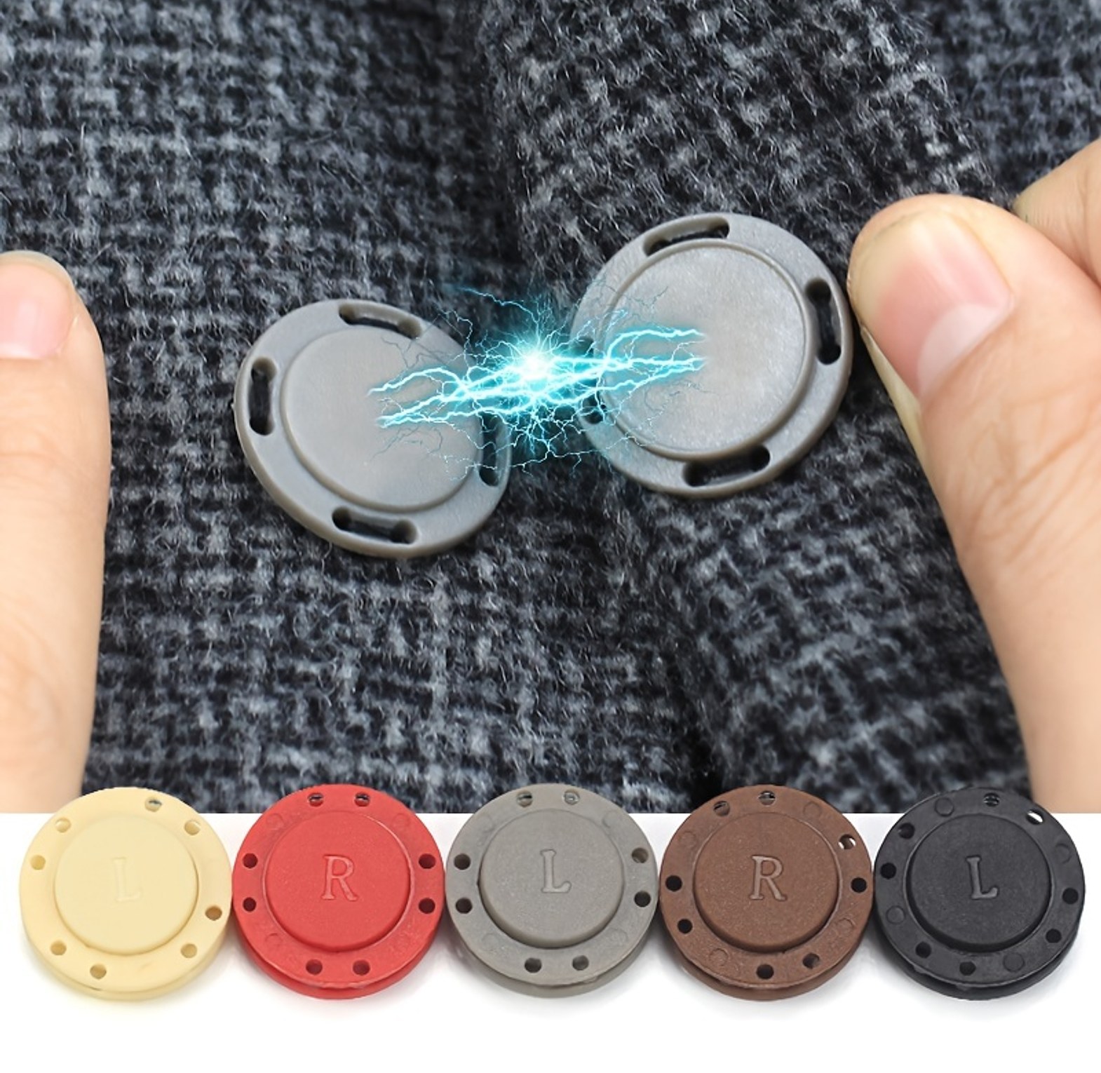 Pair of Magnetic Clothes Buttons image