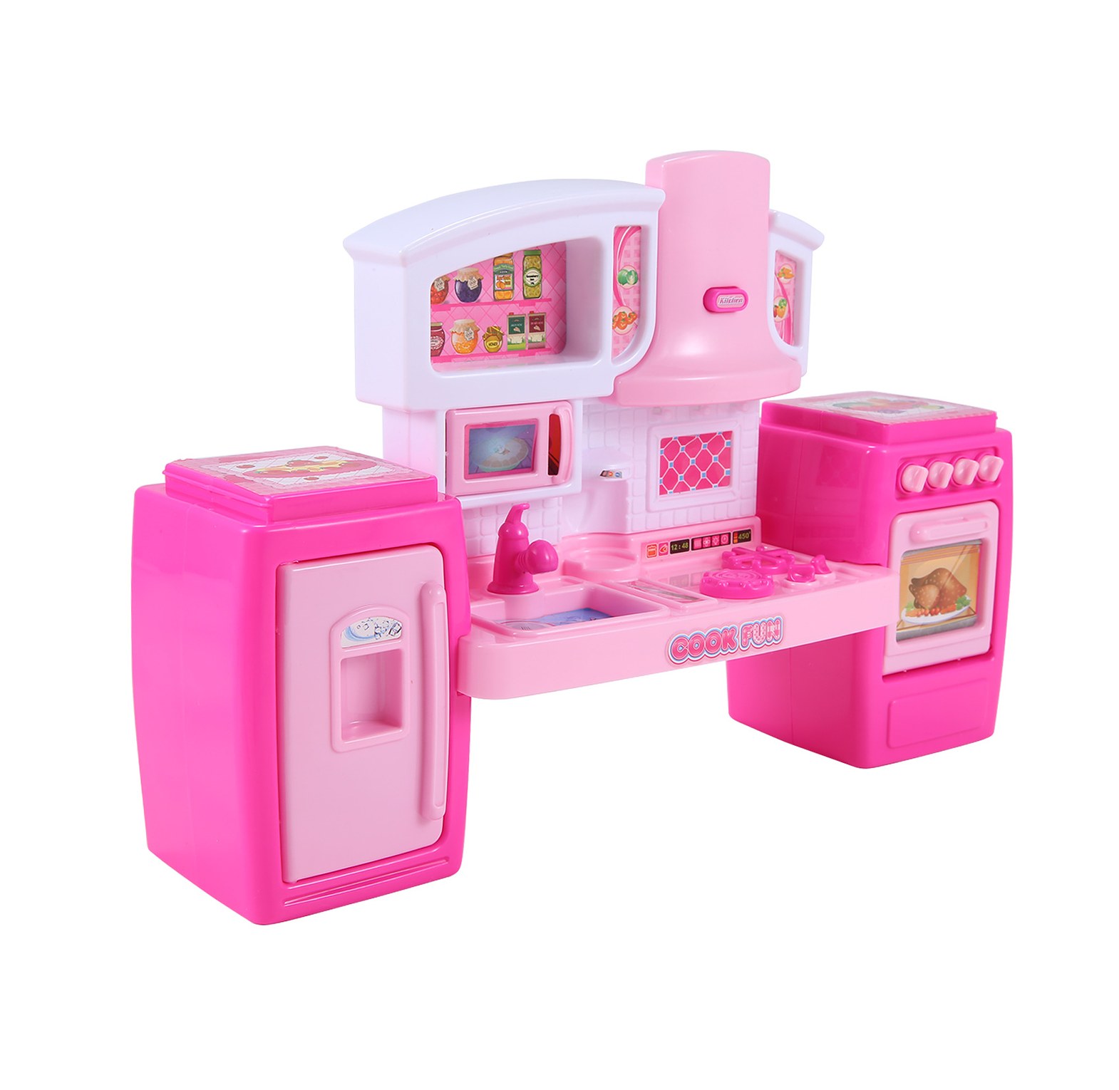 Kids Kitchen Playset Toy with Music and Pretend Cooking Accessories – Interactive Educational Toy for Toddlers image