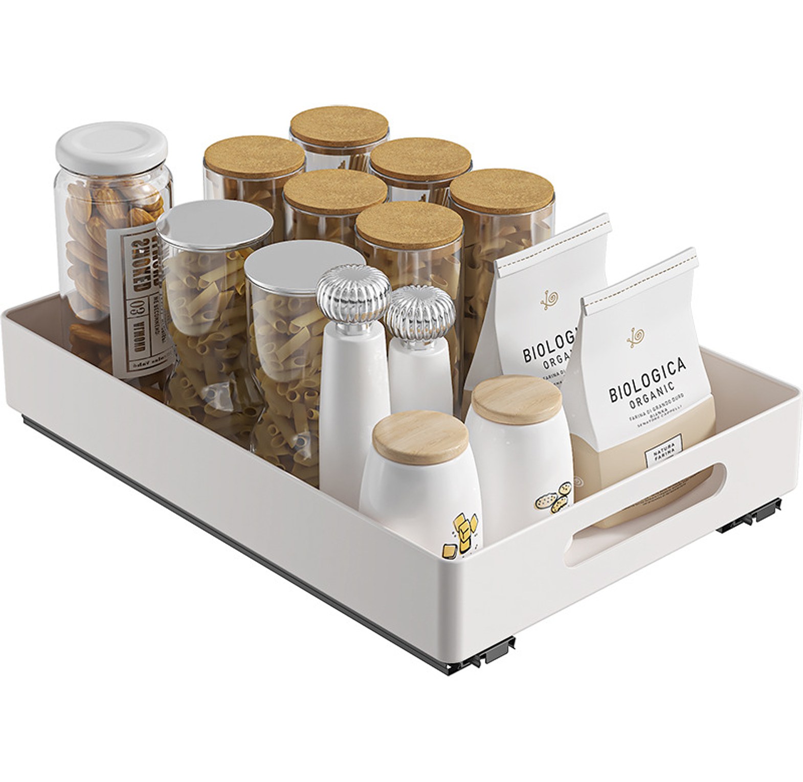 Premium Carbon Steel Pull-Out Cabinet and Drawer Organizer image