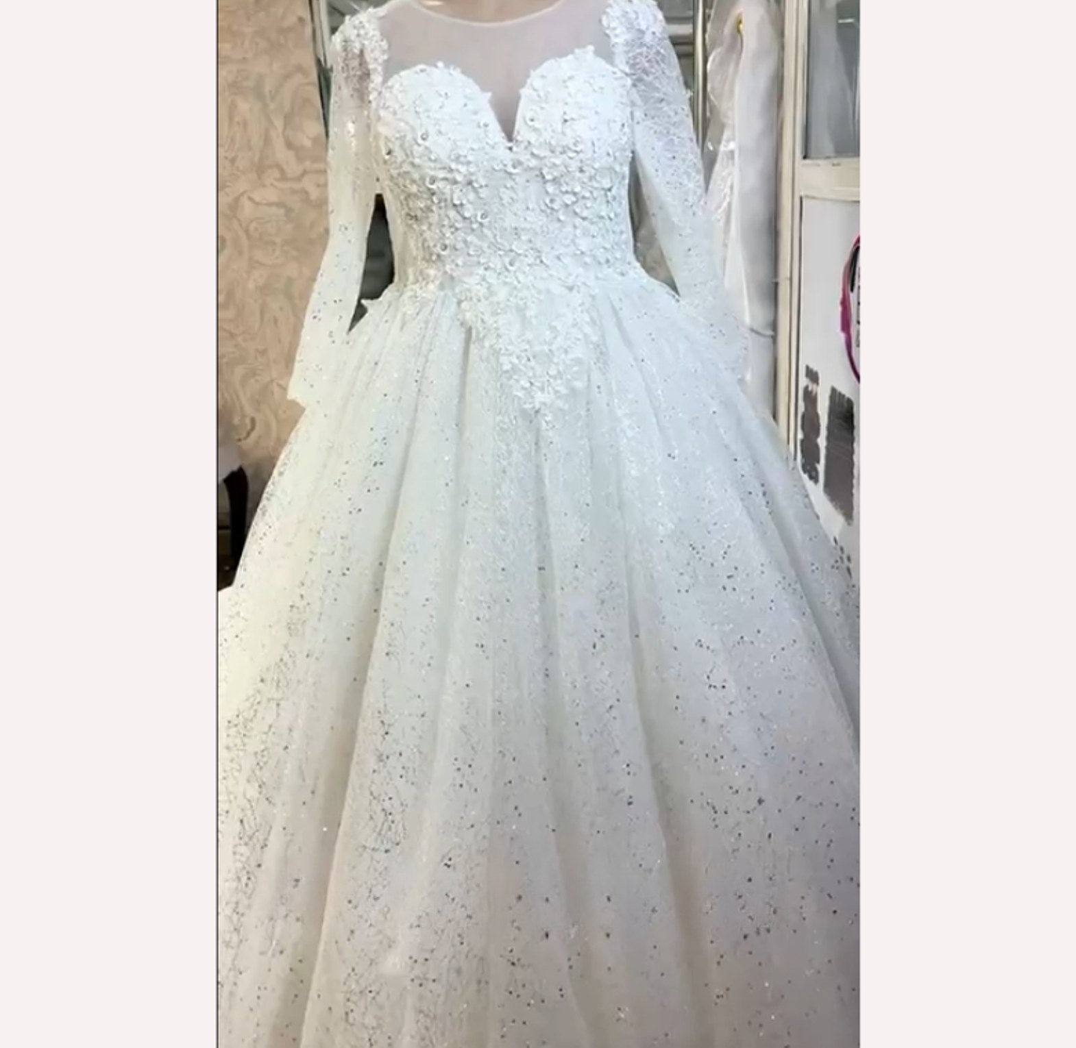 Radiant Starlight Plus-Size Wedding Gown - FOR HIRE image
