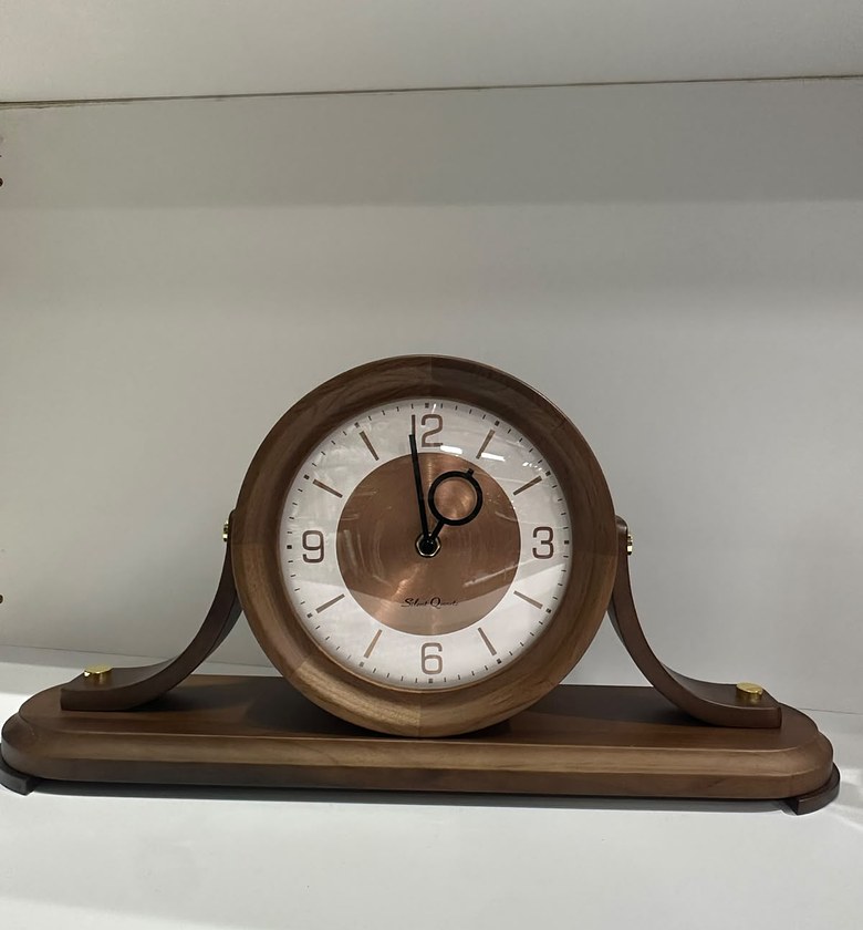 Clock with Wooden Stand image