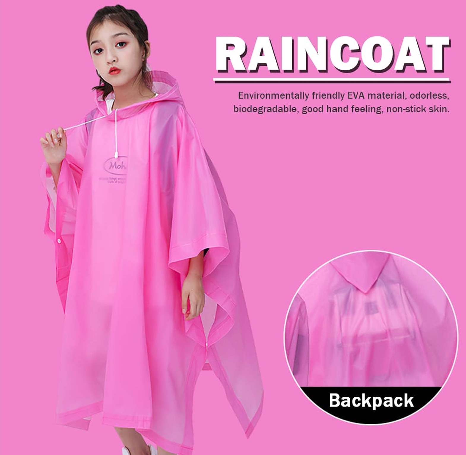 Kids Outdoor Rainwear Reusable image