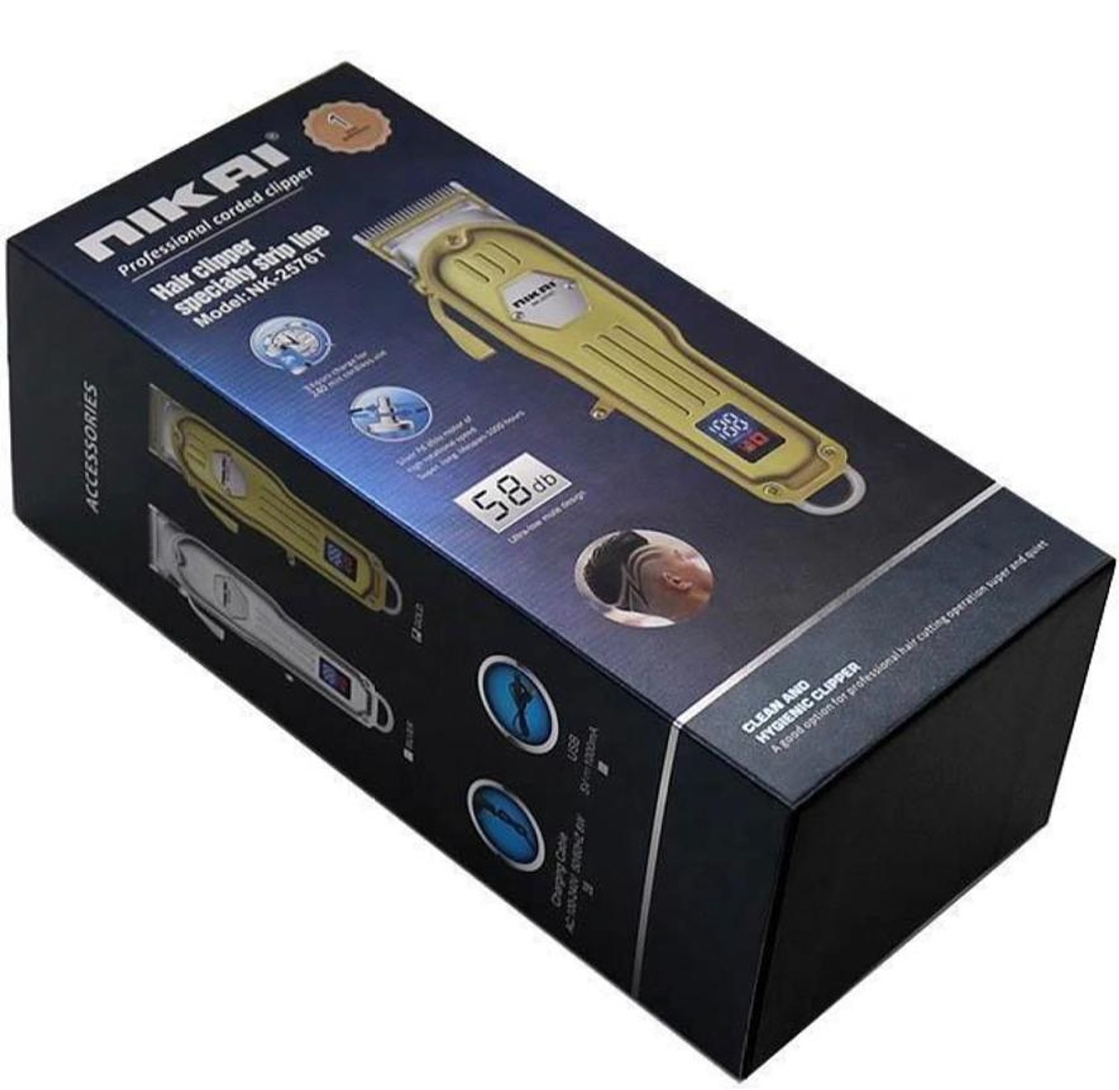 Electric Shaver. Rechargeable NIKAI Professional corded clipper. Long Lasting Recommended Never Heats Up image