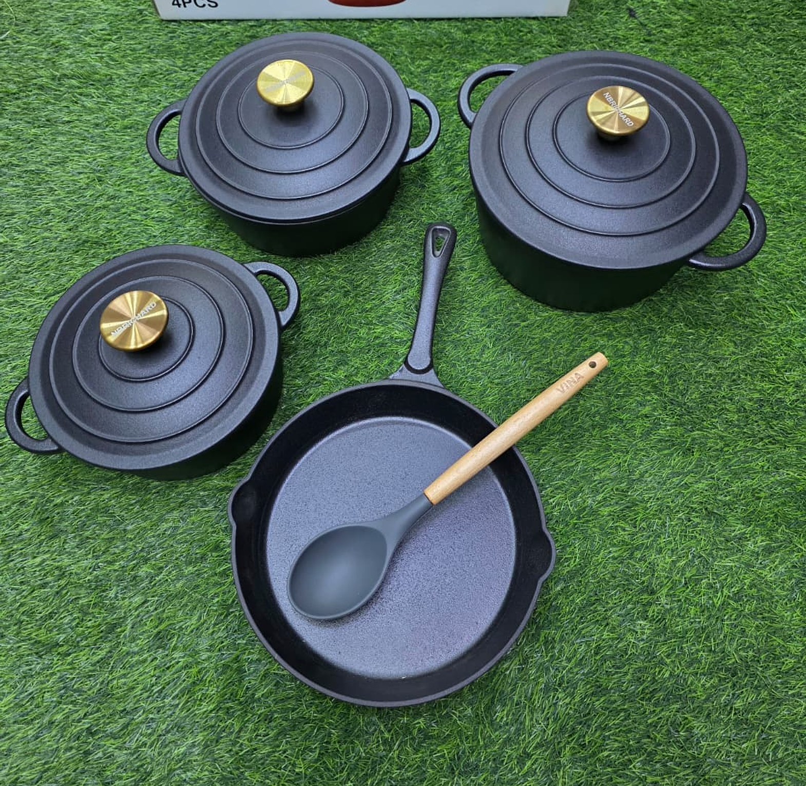 Heritage Enamel Cast Iron 7-Piece Cookware Set image