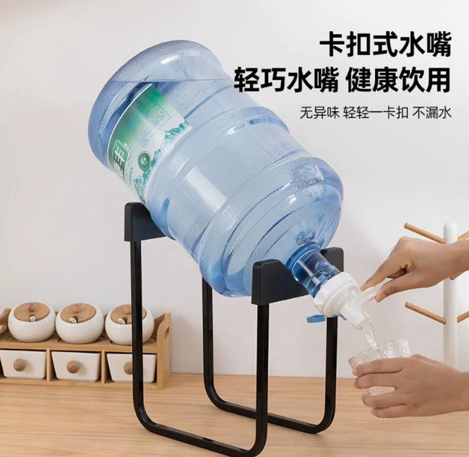 Direct Water Bucket Stand with Iron Frame & Faucet image