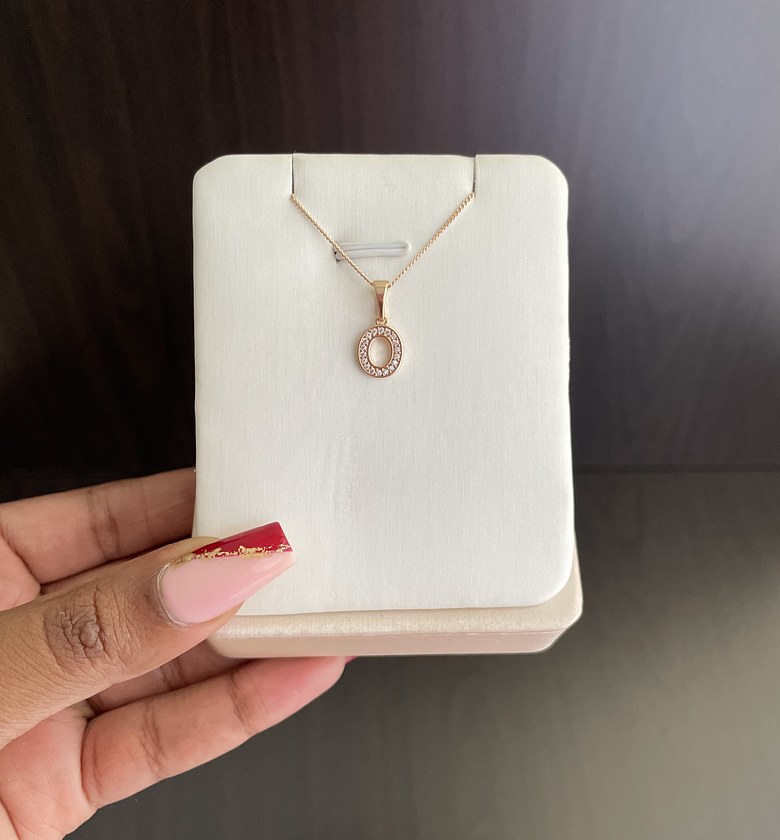 Initial Necklace - O image
