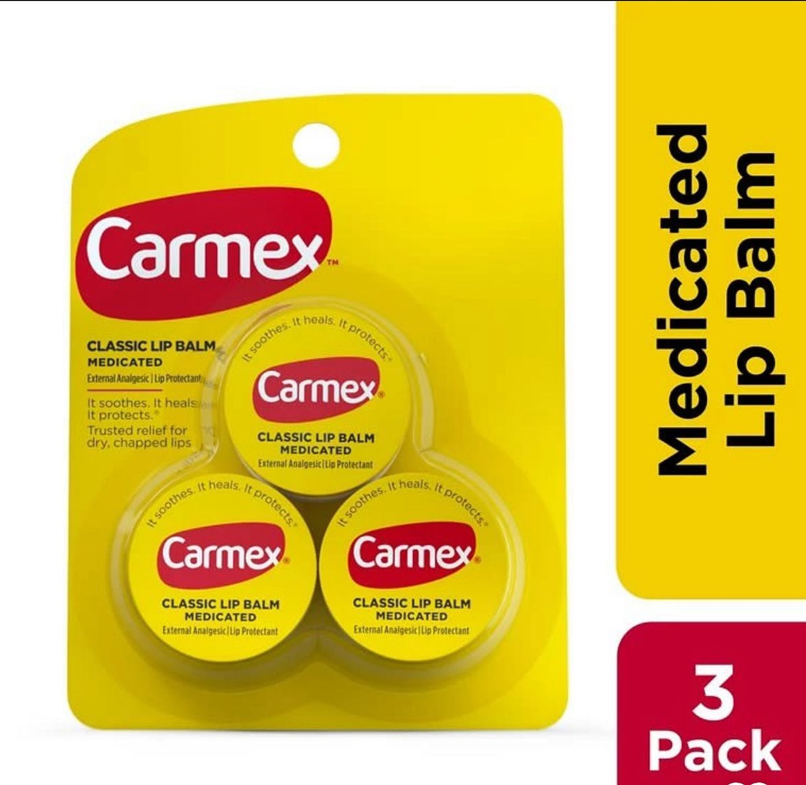 Carmex Medicated Lip Balm Jar image