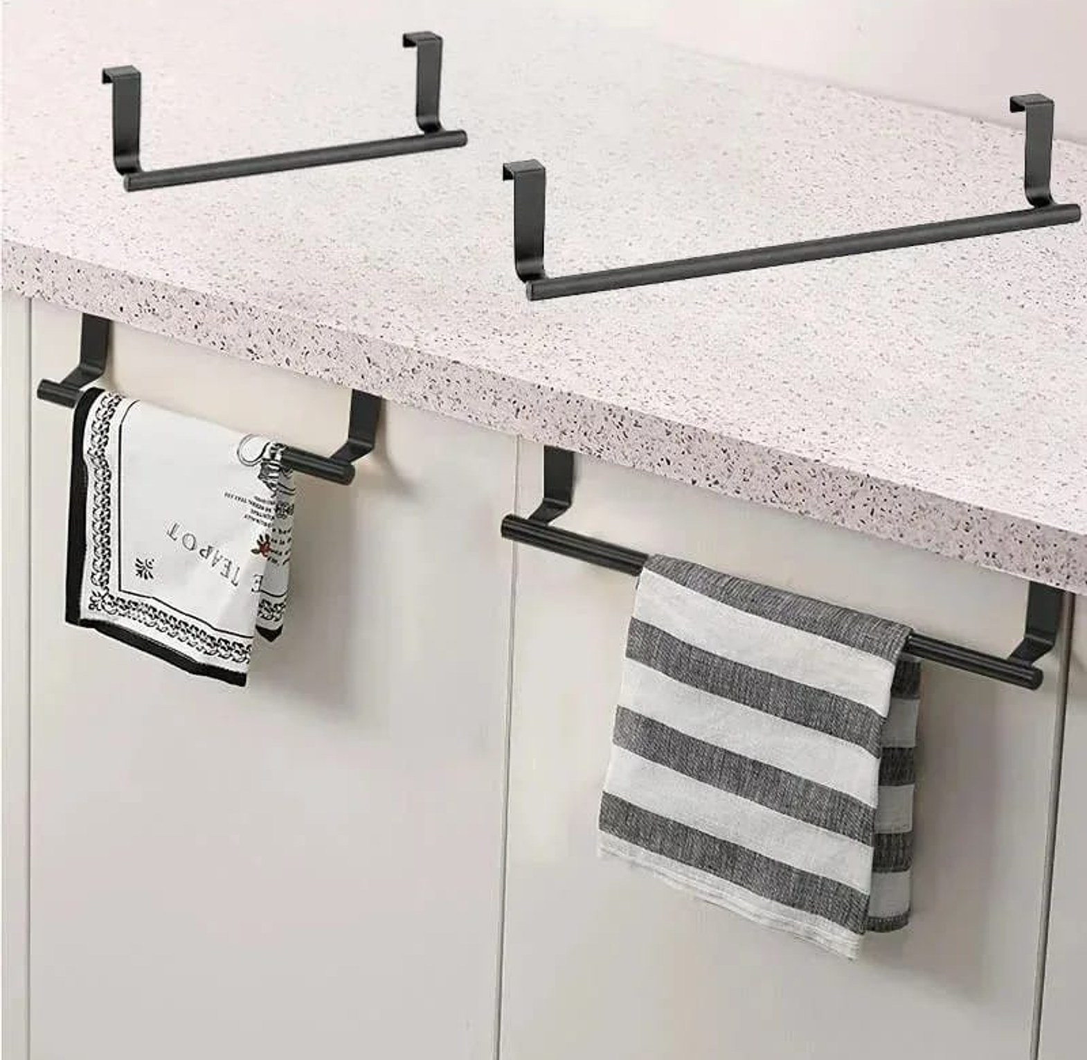 Wall-Mounted Kitchen Cabinet Towel Rack image