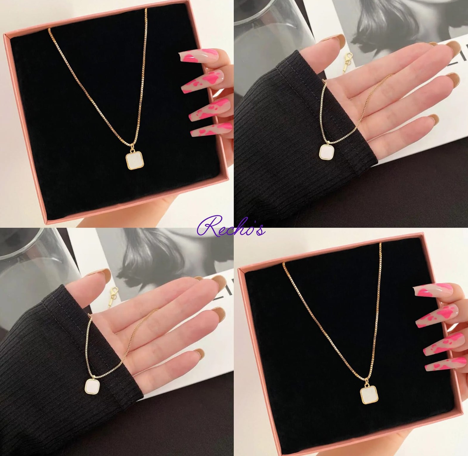 White marble necklace image