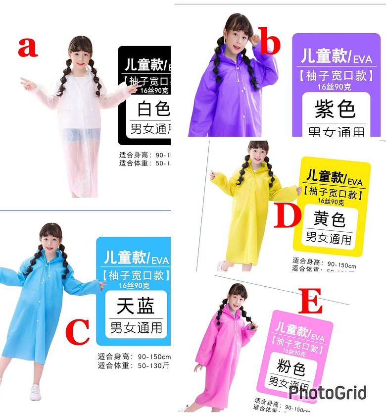 Kids EVA Raincoat – El-Niño Ready image