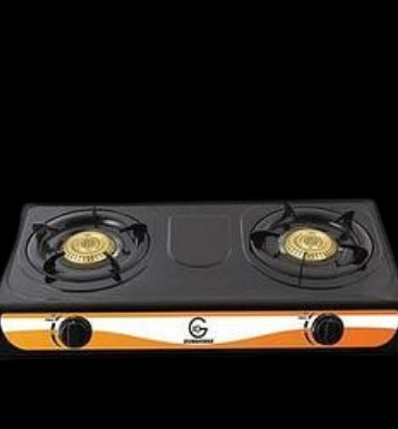 COOKTOP. Eurochef Table Top Stainless Steel 2 Burner Gas Cooker Plus 6kg Regulator And Pipe image