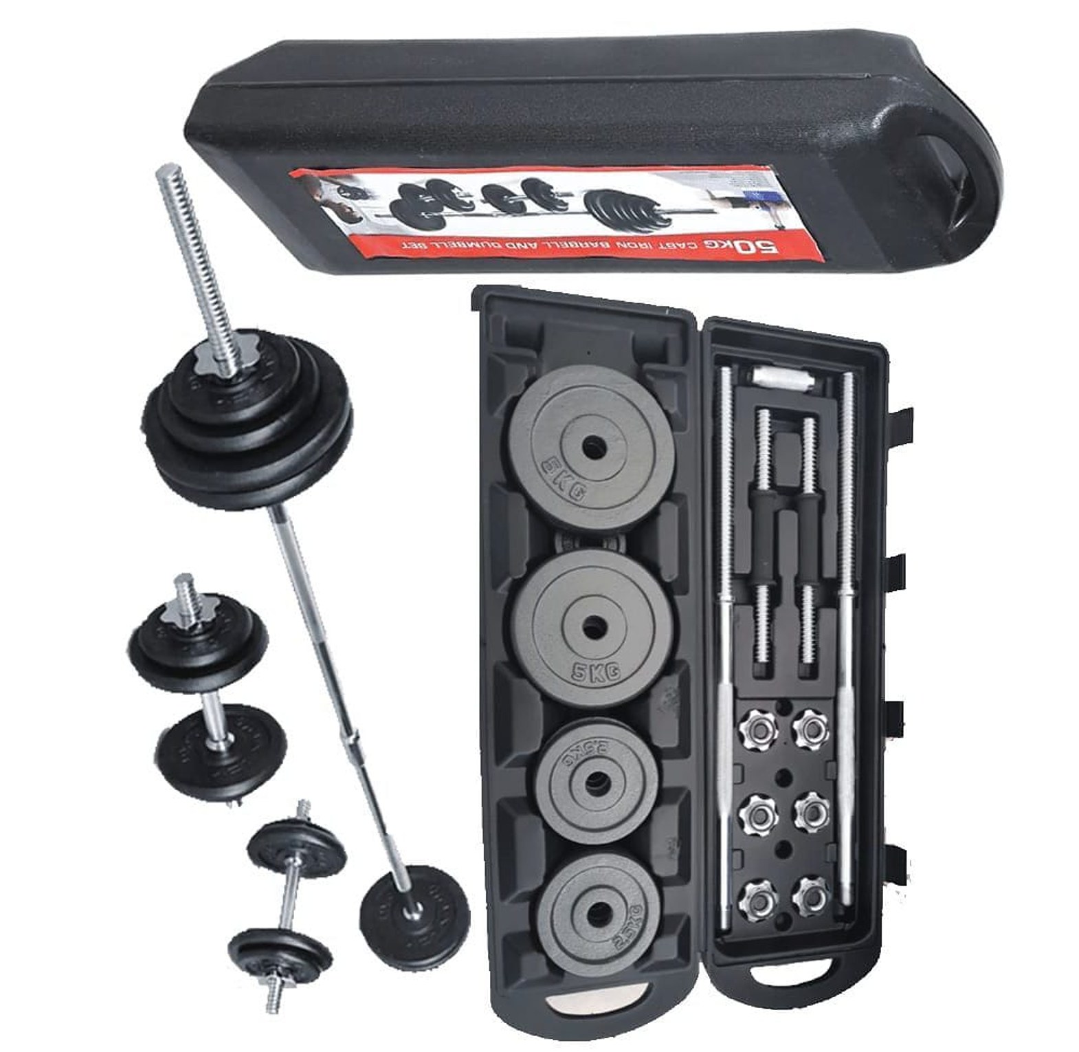 50kg/York Barbell and Dumbbell set image