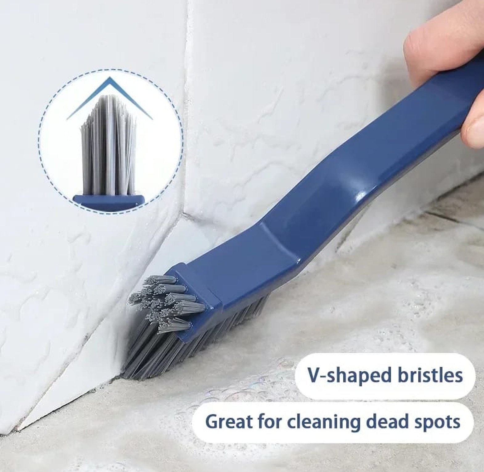 Three-in-one Plastic Bathroom Floor Brush image