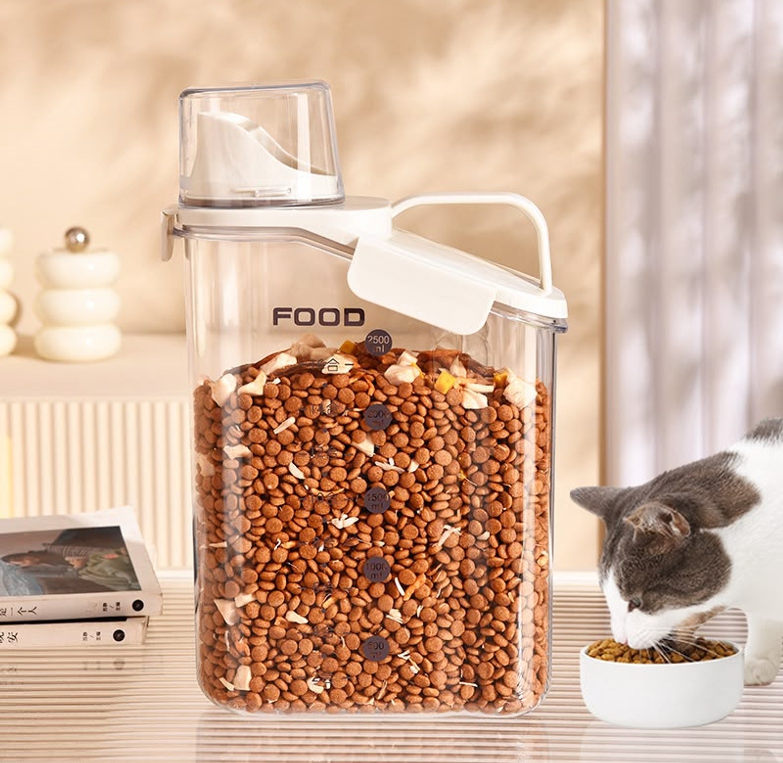 2000ML Transparent Airtight Food Storage Container image