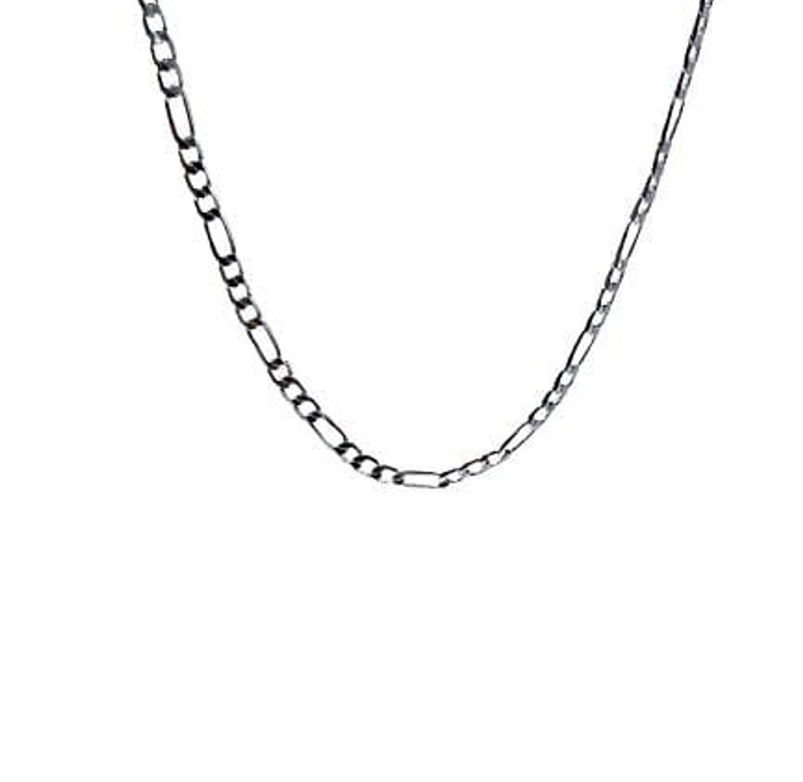Silver figaro chain image