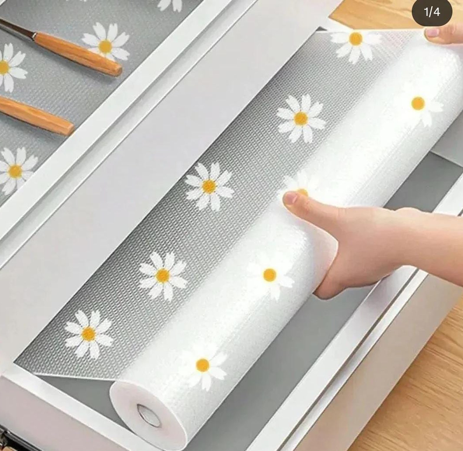 Daisy flower Pattern Kitchen Drawer Liners image