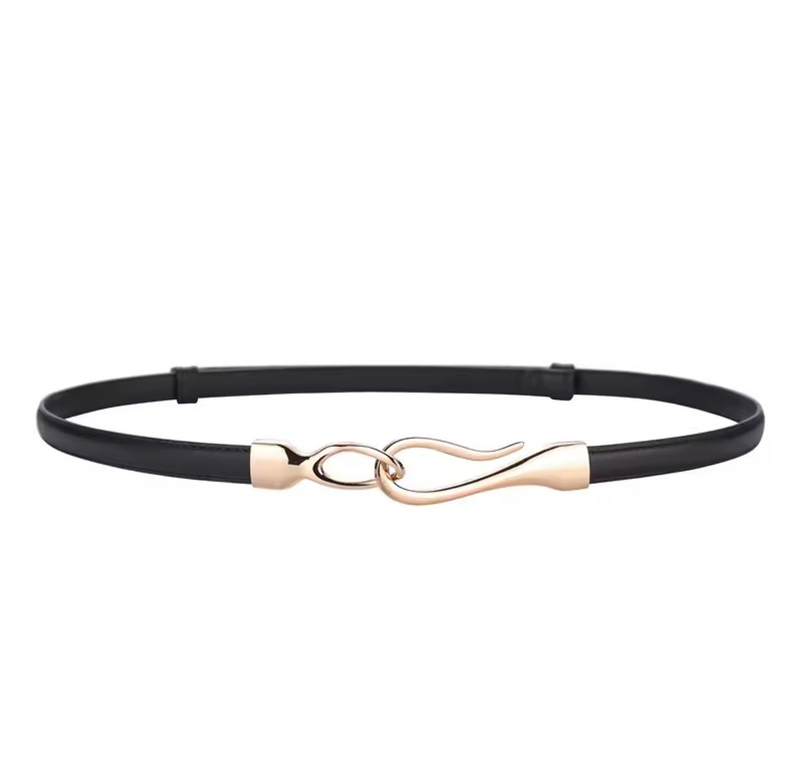 Adjustable Buckle Leather Belt image