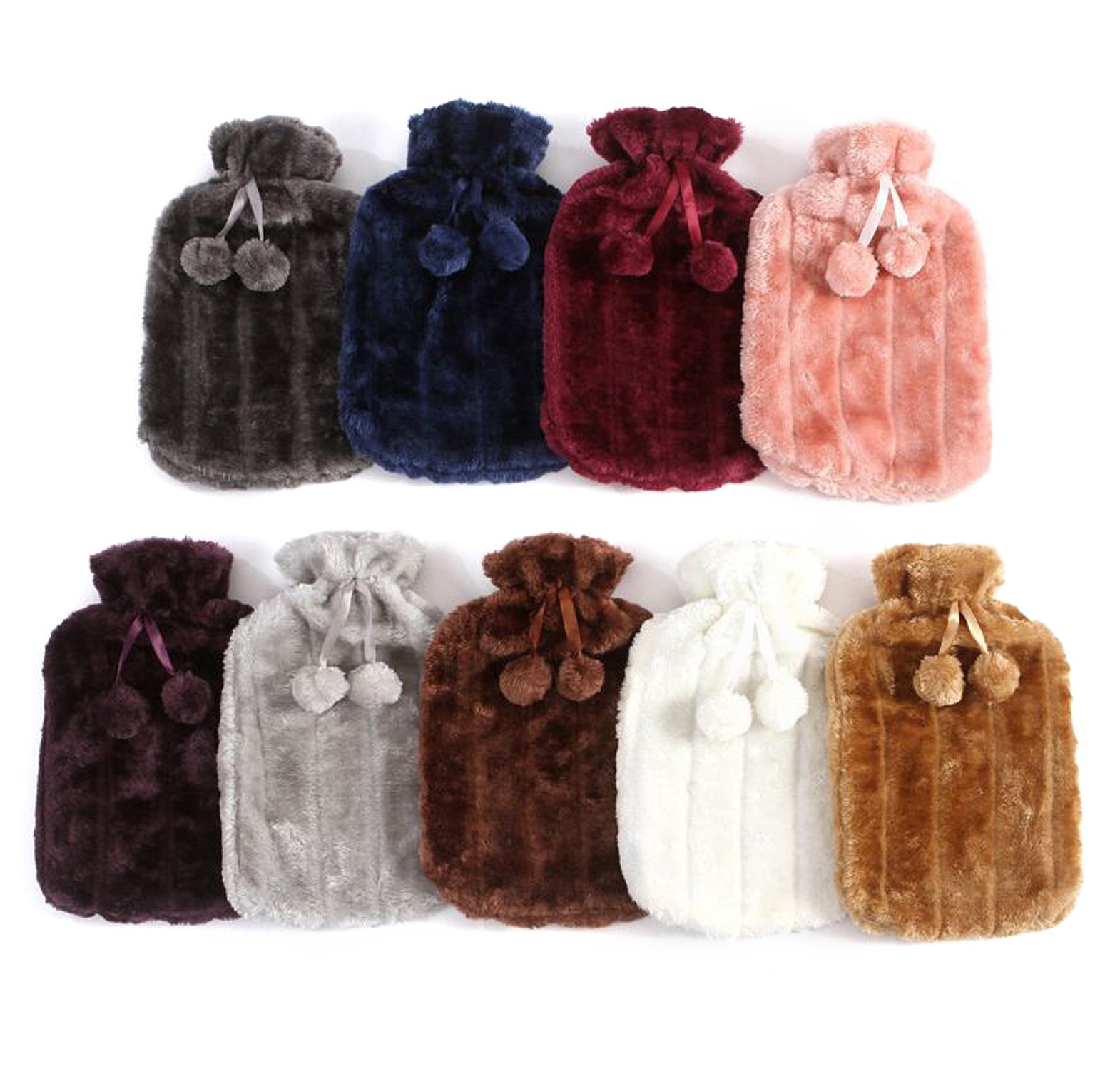 2L Plush Hot Water Bottle, Body Massage Heat Bag image
