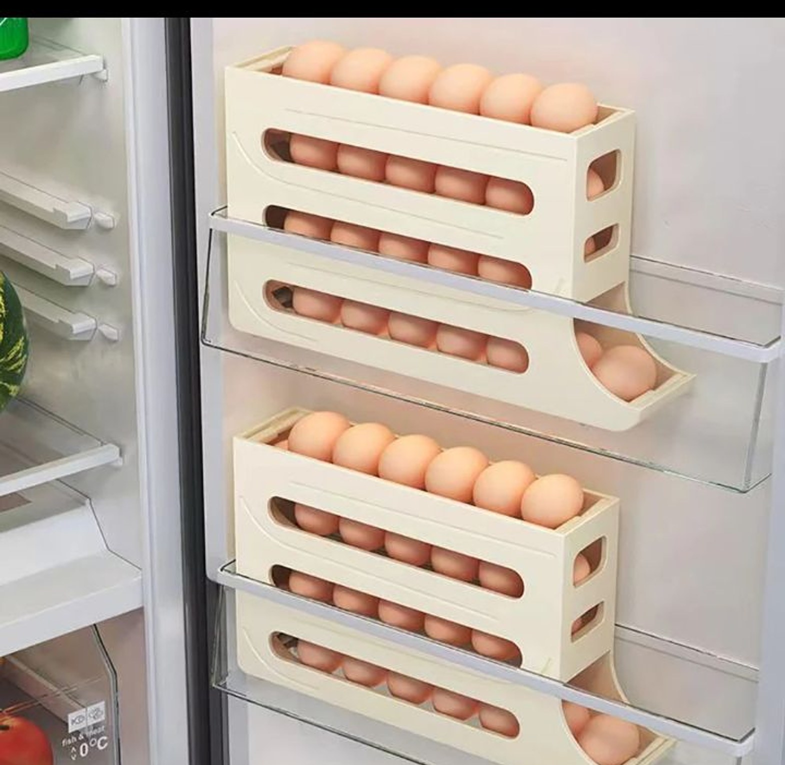 Refrigerator 4 layer egg roller image