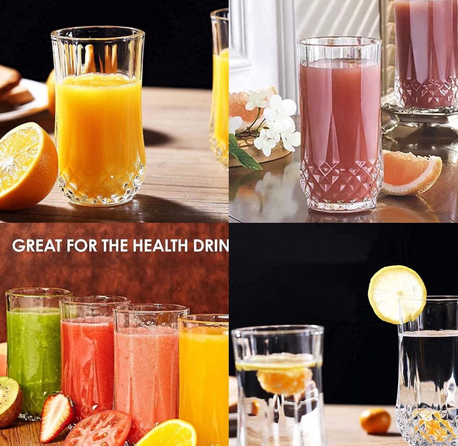 CRYSTAL TALL GLASS 6pcs image