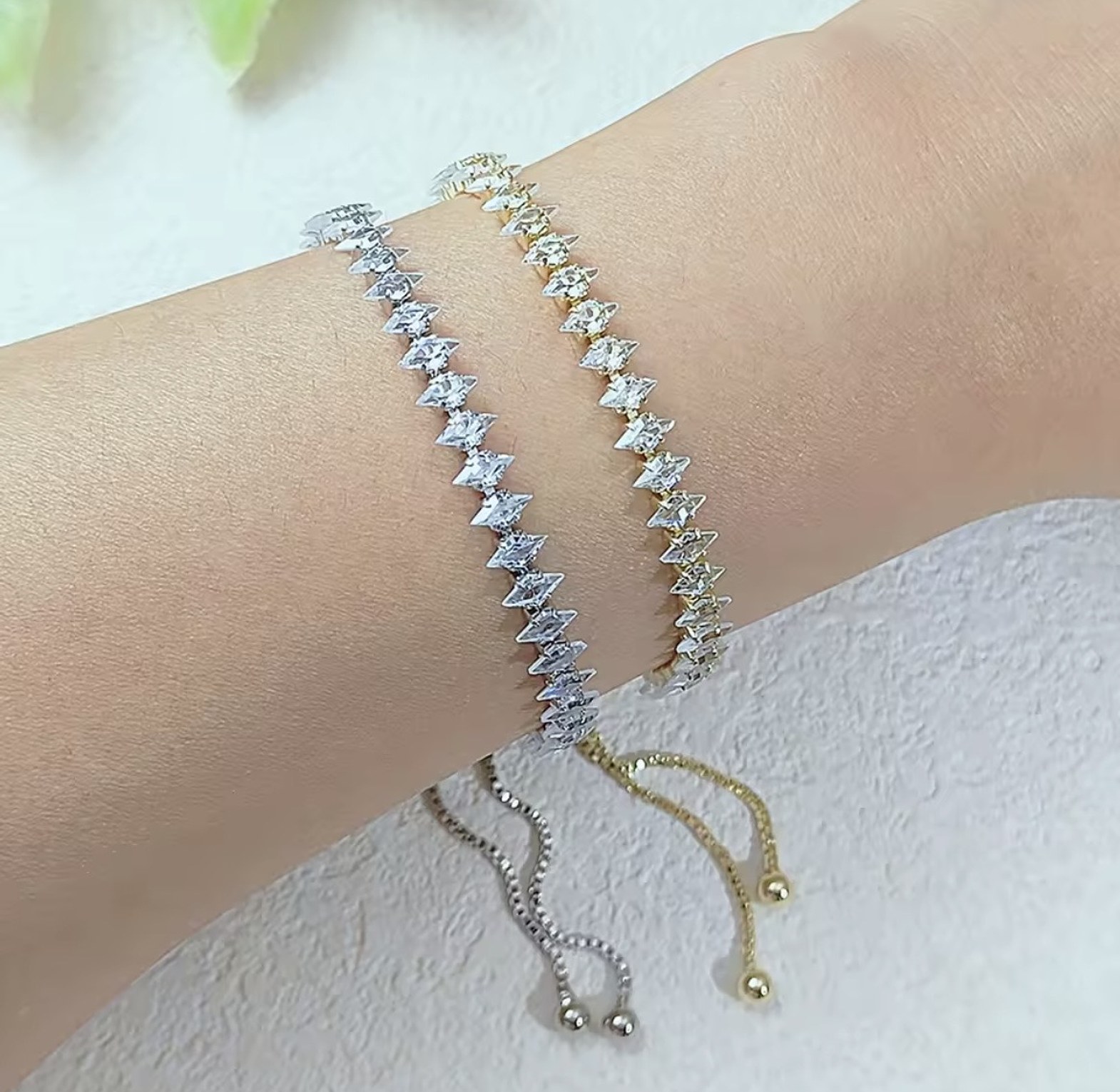 Radiant Square-Cut Tennis Bracelets image
