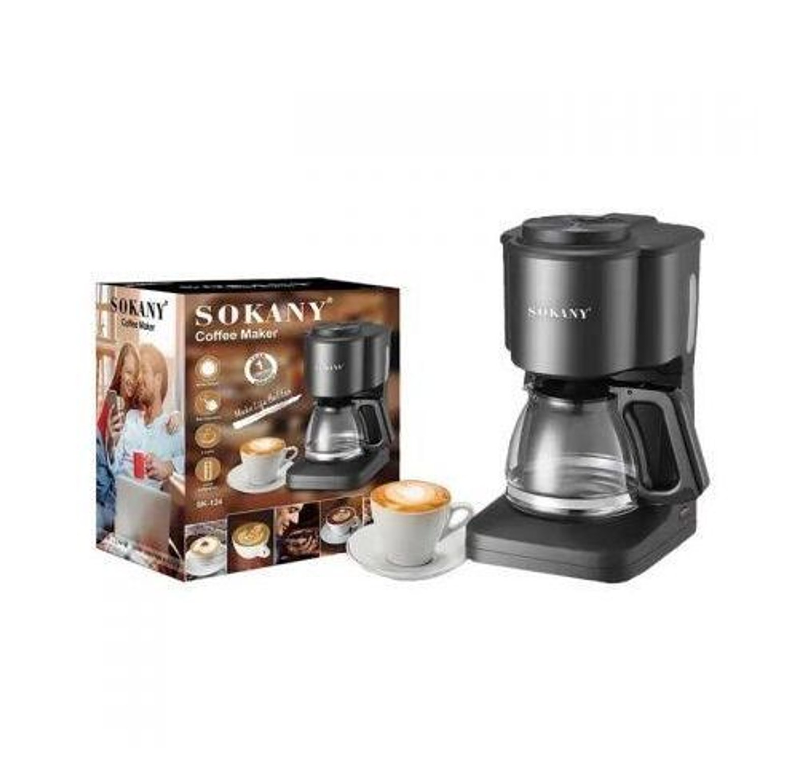 Sokany Classic Kitchen Electric Coffee Maker-Automatic image