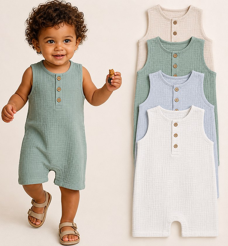 Muslin Summer Romper image