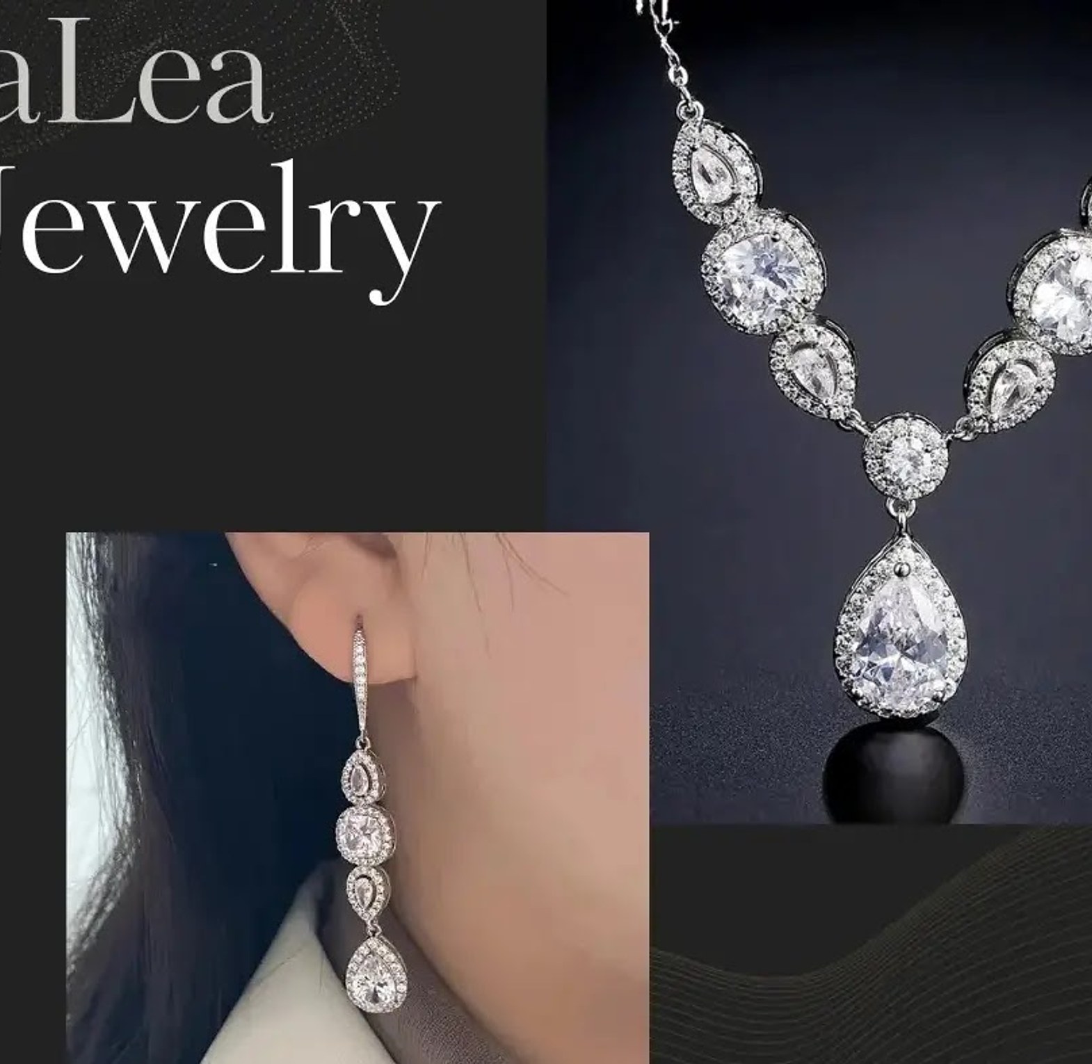 Drop earring & pendant set image