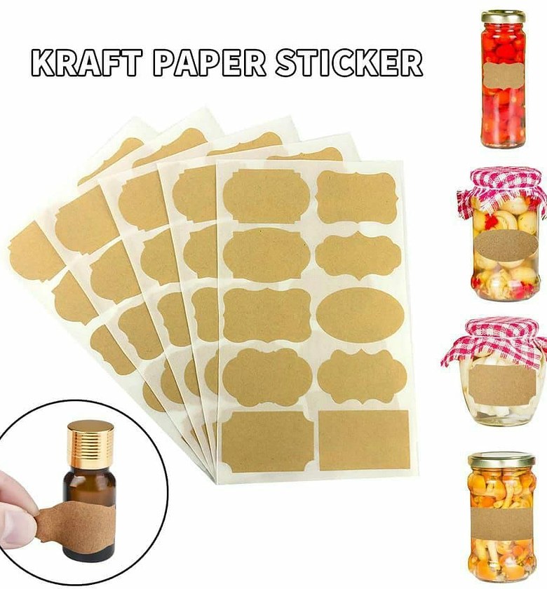 Mudder Fancy Shape Kraft Paper Labels image
