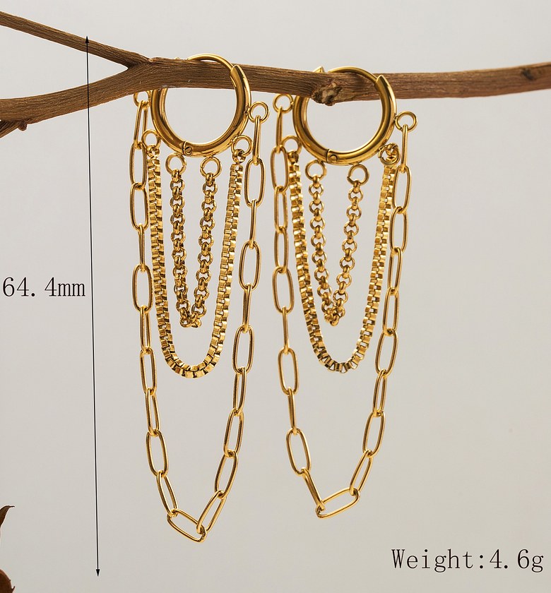 Dipping chains Gold image