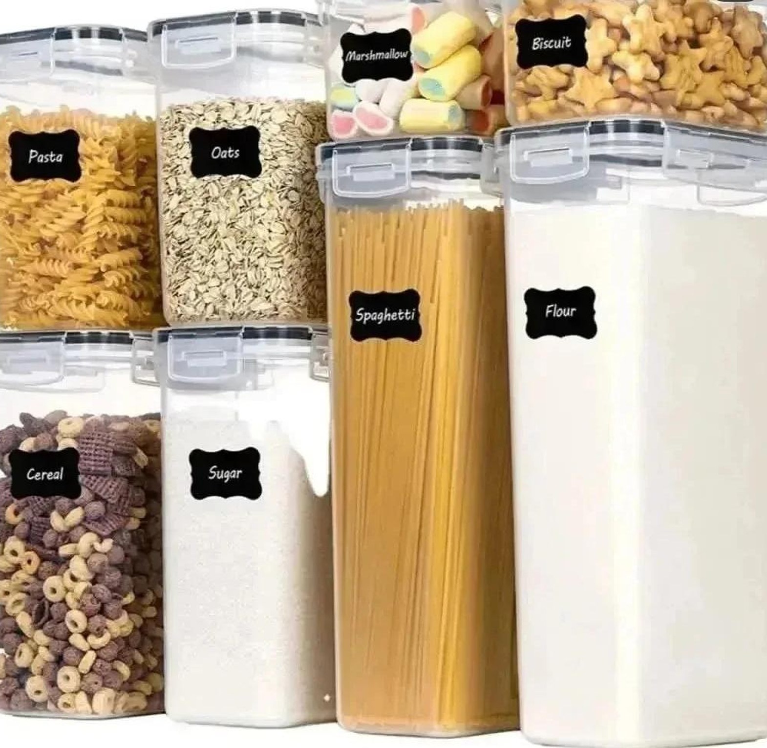 8 pcs Food/Pantry Storage Containers image