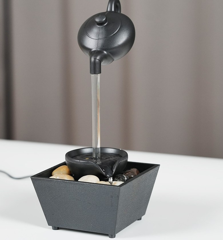 Tabletop Floating Teapot Water Fountain or Waterfall image
