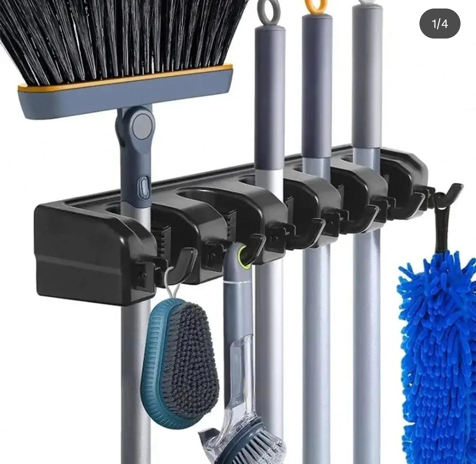 Wall Mounted broom holder image