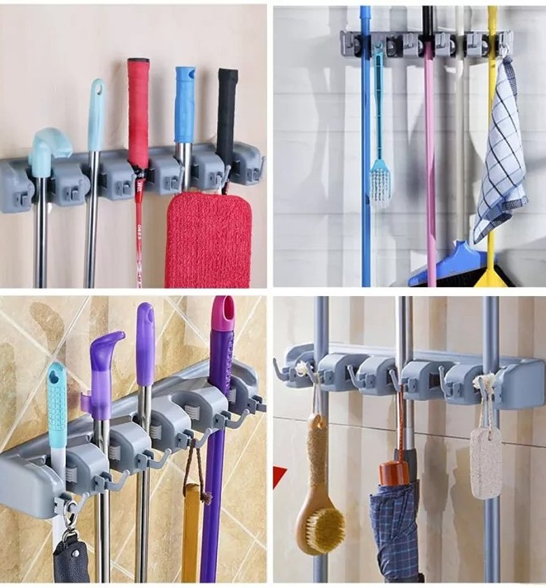 Broom & Mop Holder Wall Organizer image