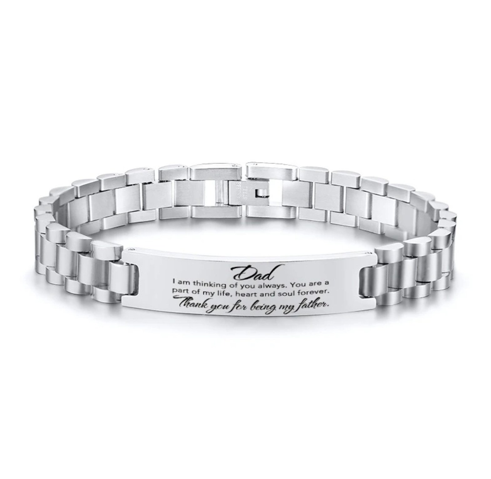 Stainless steel customized/personalized/bespoke bracelet image