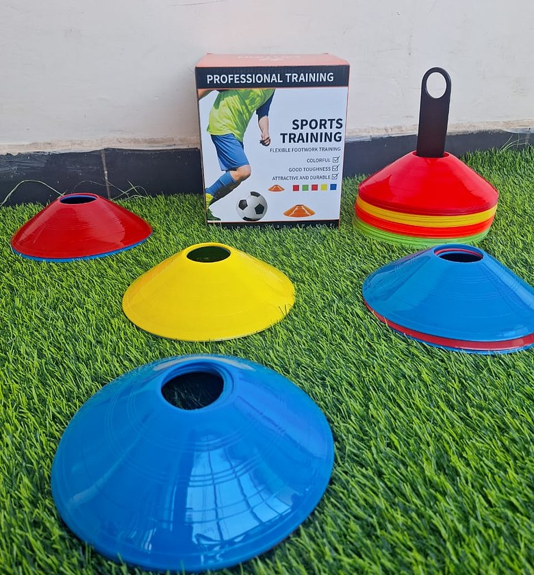 50pcs Football Cones. Professional Sports Training Marker Cones or Football Training Sign Discs image