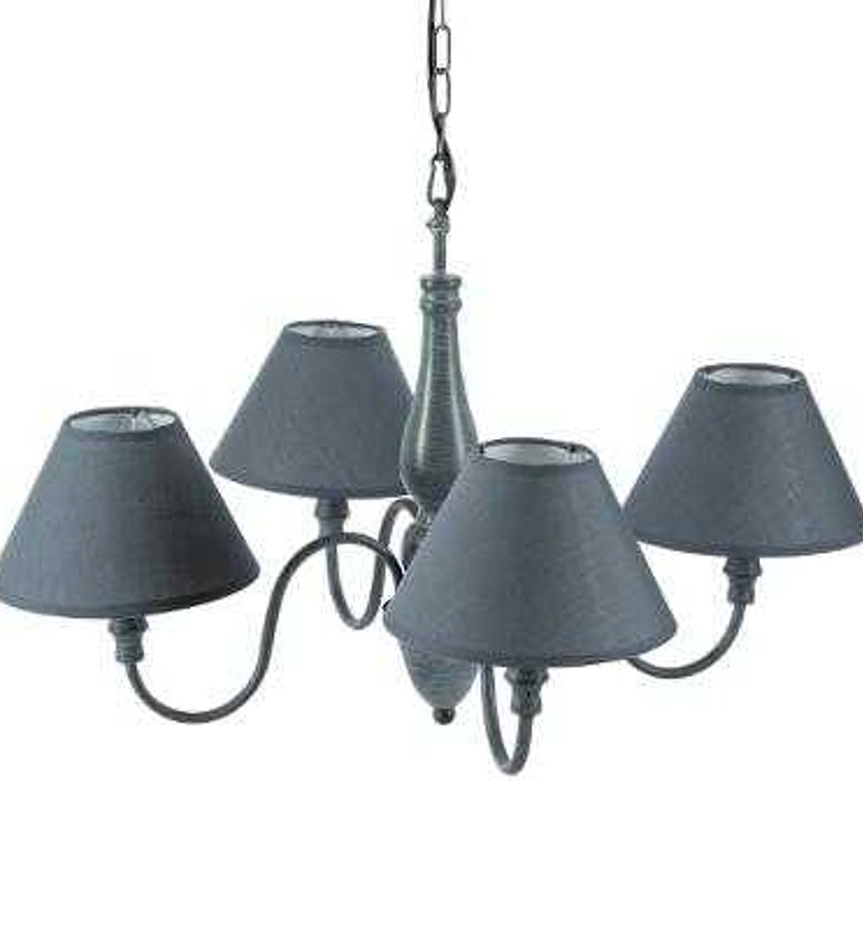 METAL CEILING LAMP X4 SHA image