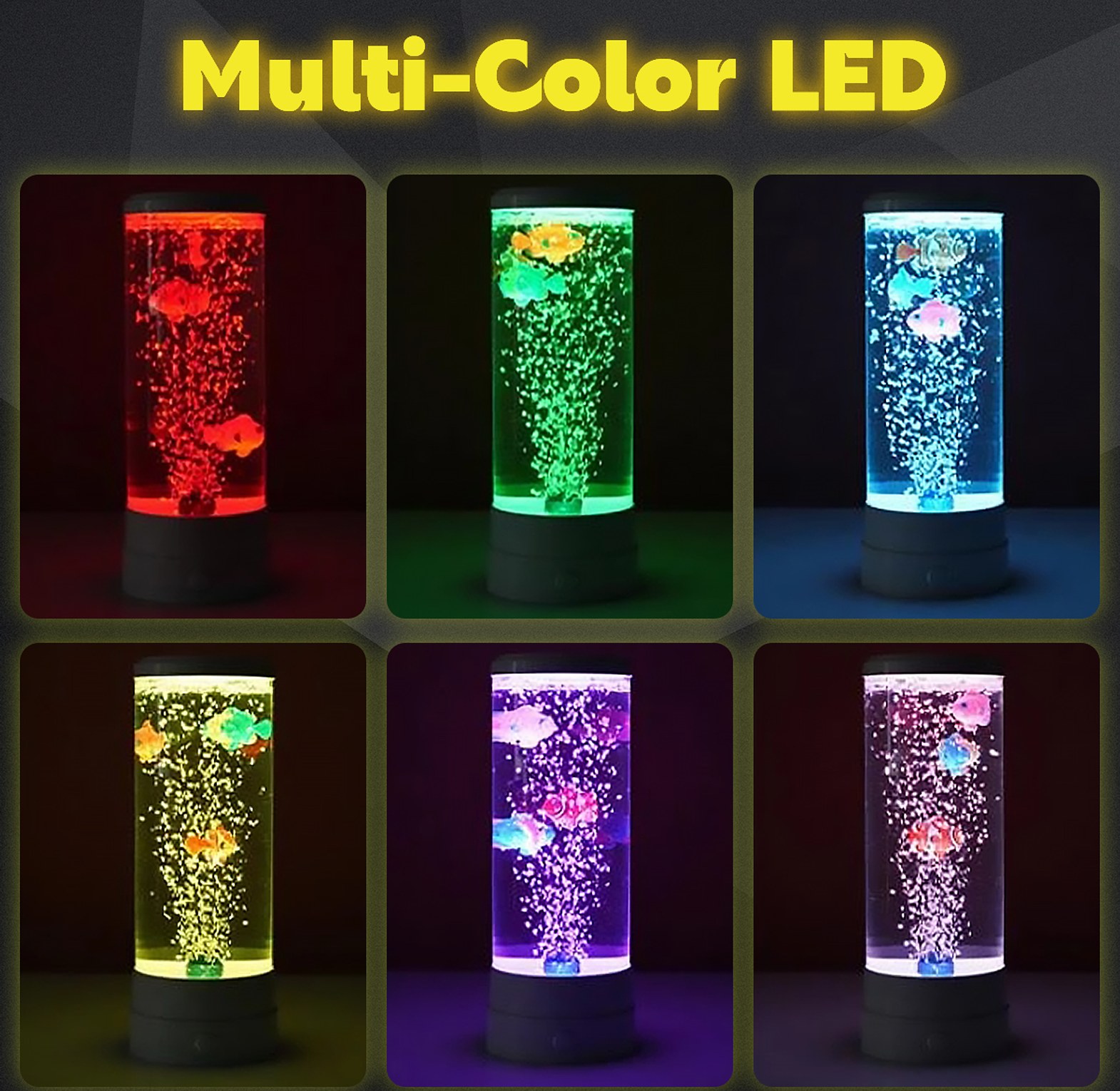 2.5l Led Bubble Fish Lamp Decor, Aquarium image