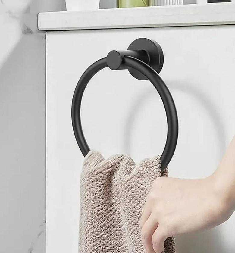 Stainless steel round Towel ring/ holder image