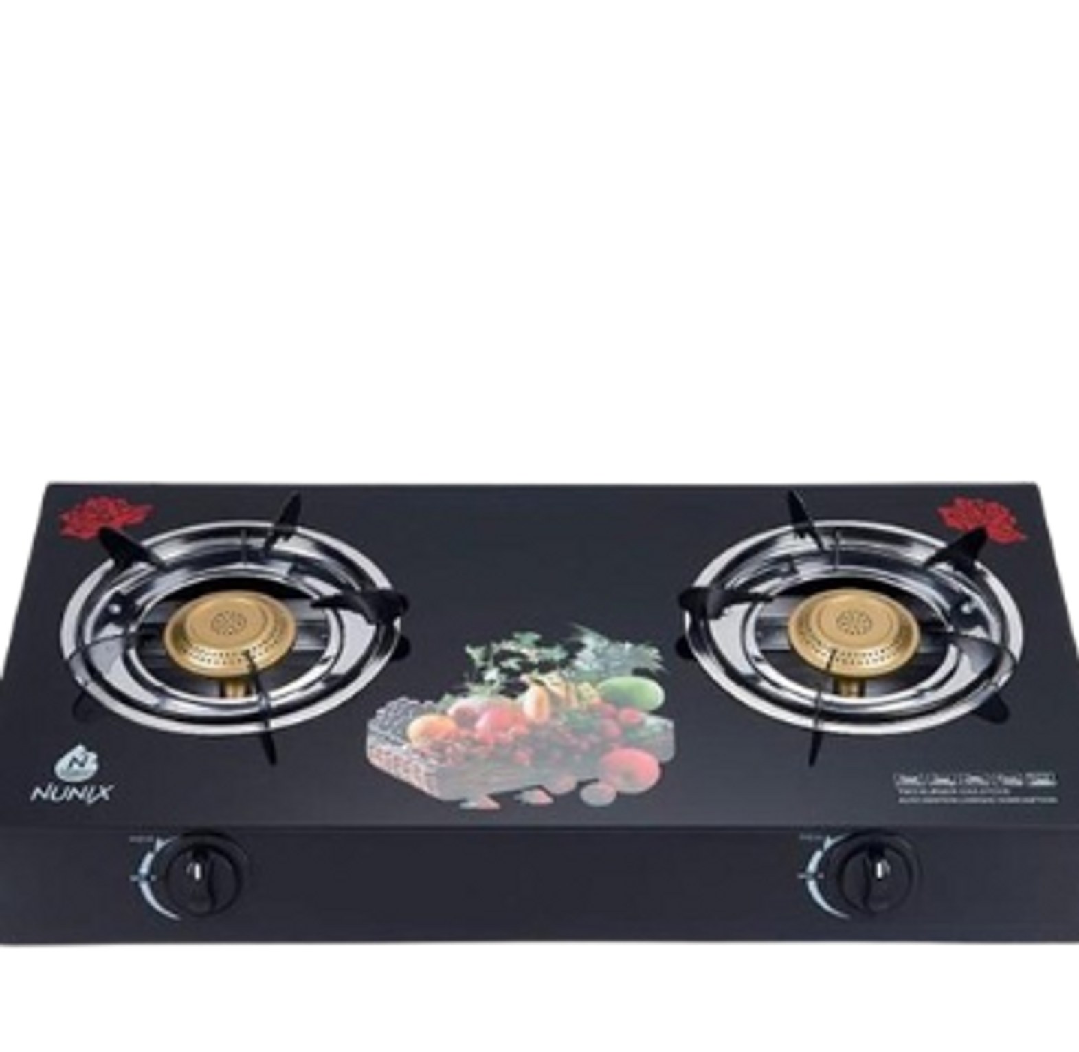 Nunix Two Burners Glass Gas Stove- Recommended image