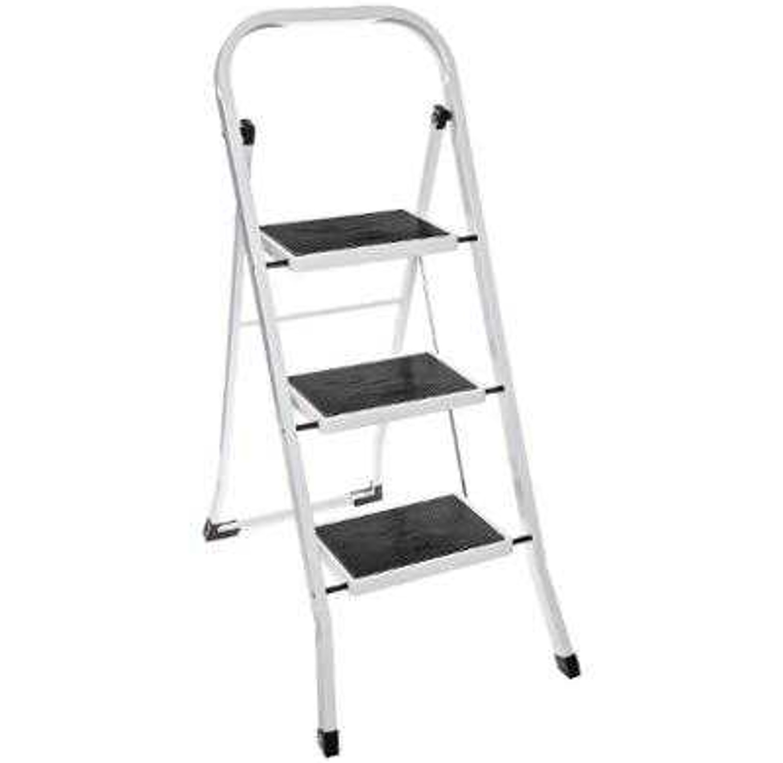 STEP STOOL 3 STEPS CLR WH image