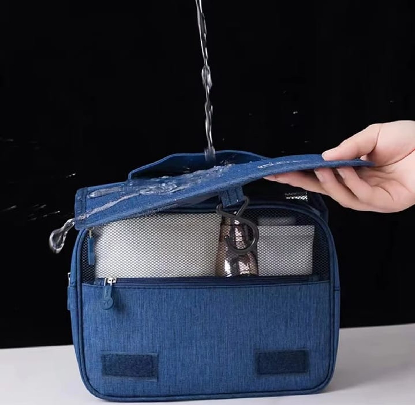 Hanging Waterproof Travel Toiletry Bag Wash Kit Organizer image