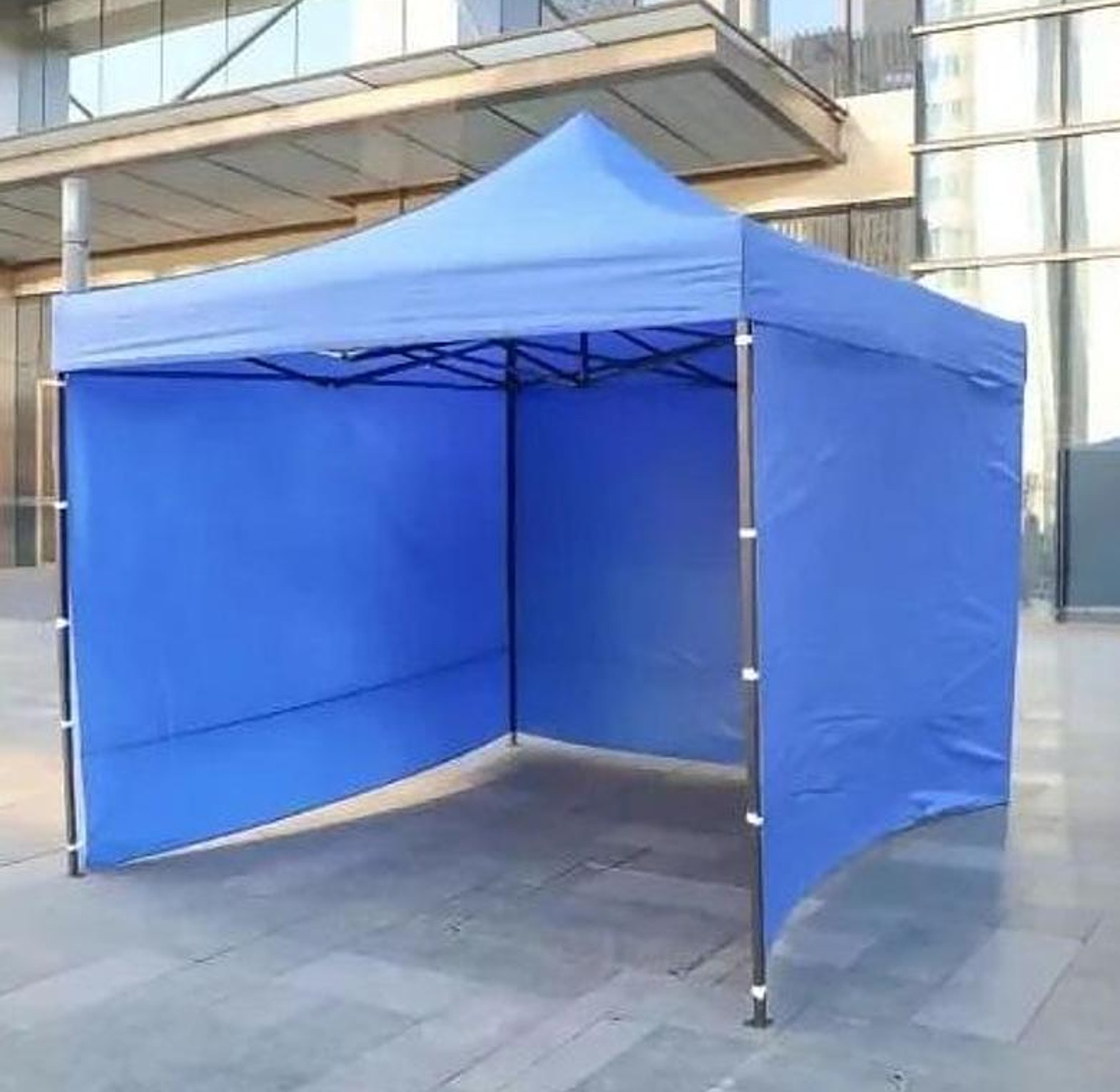 Foldable Gazebo Tent with Sidewalls/ 3x3m Automatic Pop-up Canopy Tent image