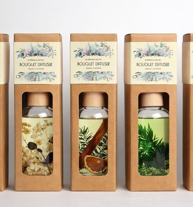 Premium Aroma Diffuser Set – 250ml Elegant Decorative Home Fragrance Diffuser image