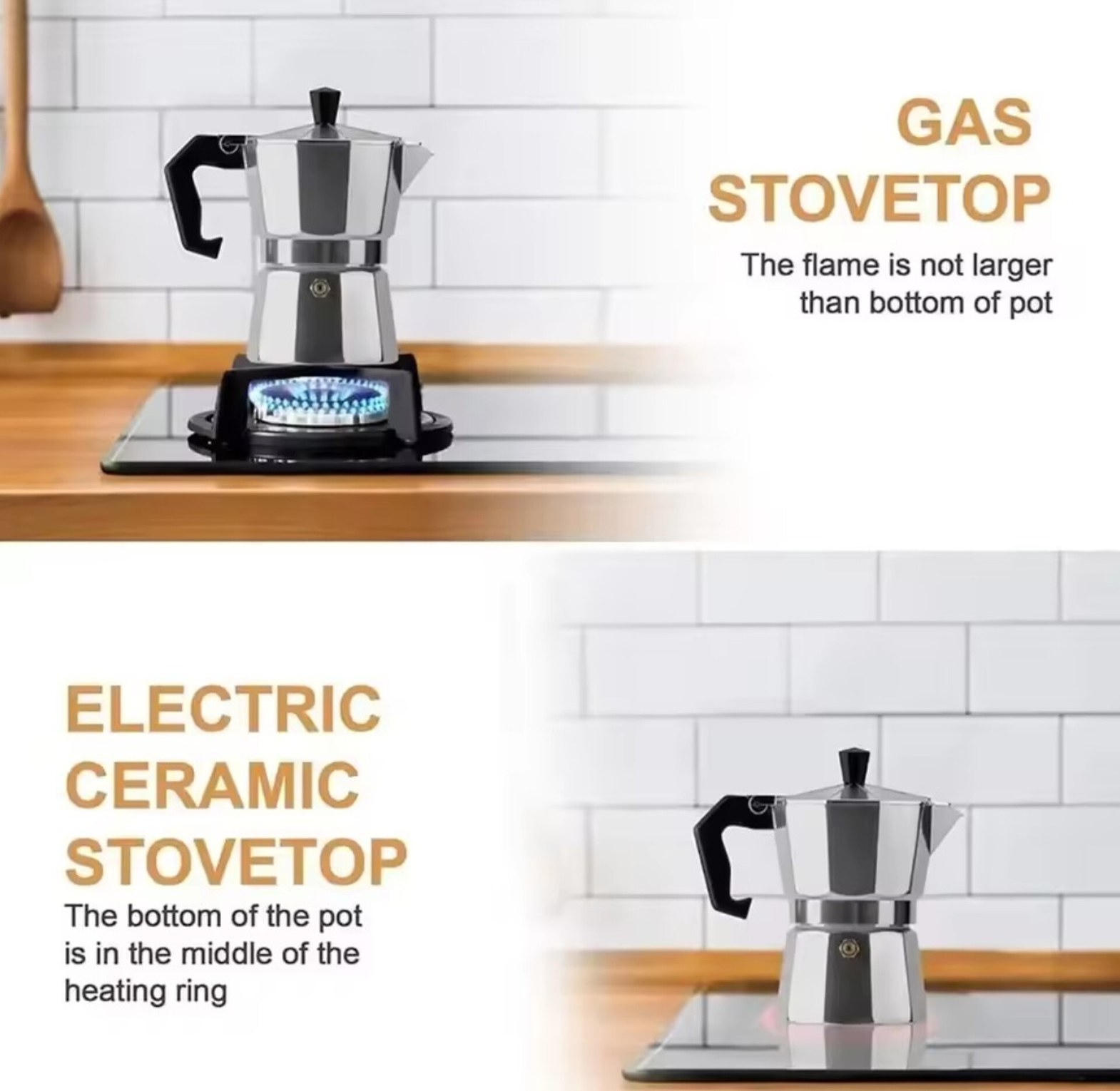 600ml Aluminum Moka Pot Stovetop Espresso Maker - 12 Cup Large Mocha Pot for Gas & Electric Stoves - XL Coffee Brewer image