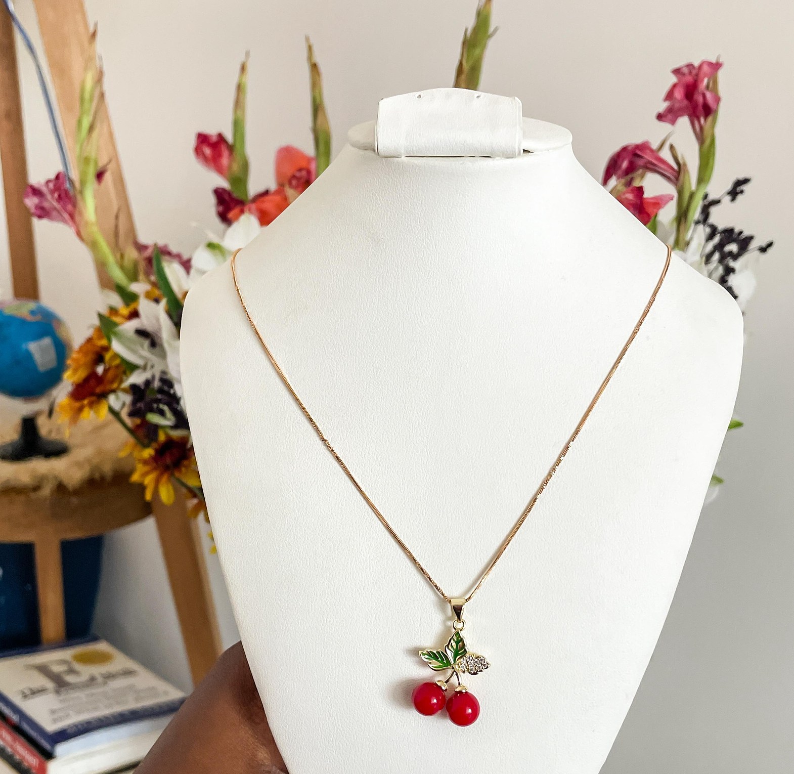 Golden Cherry Delight Necklace image