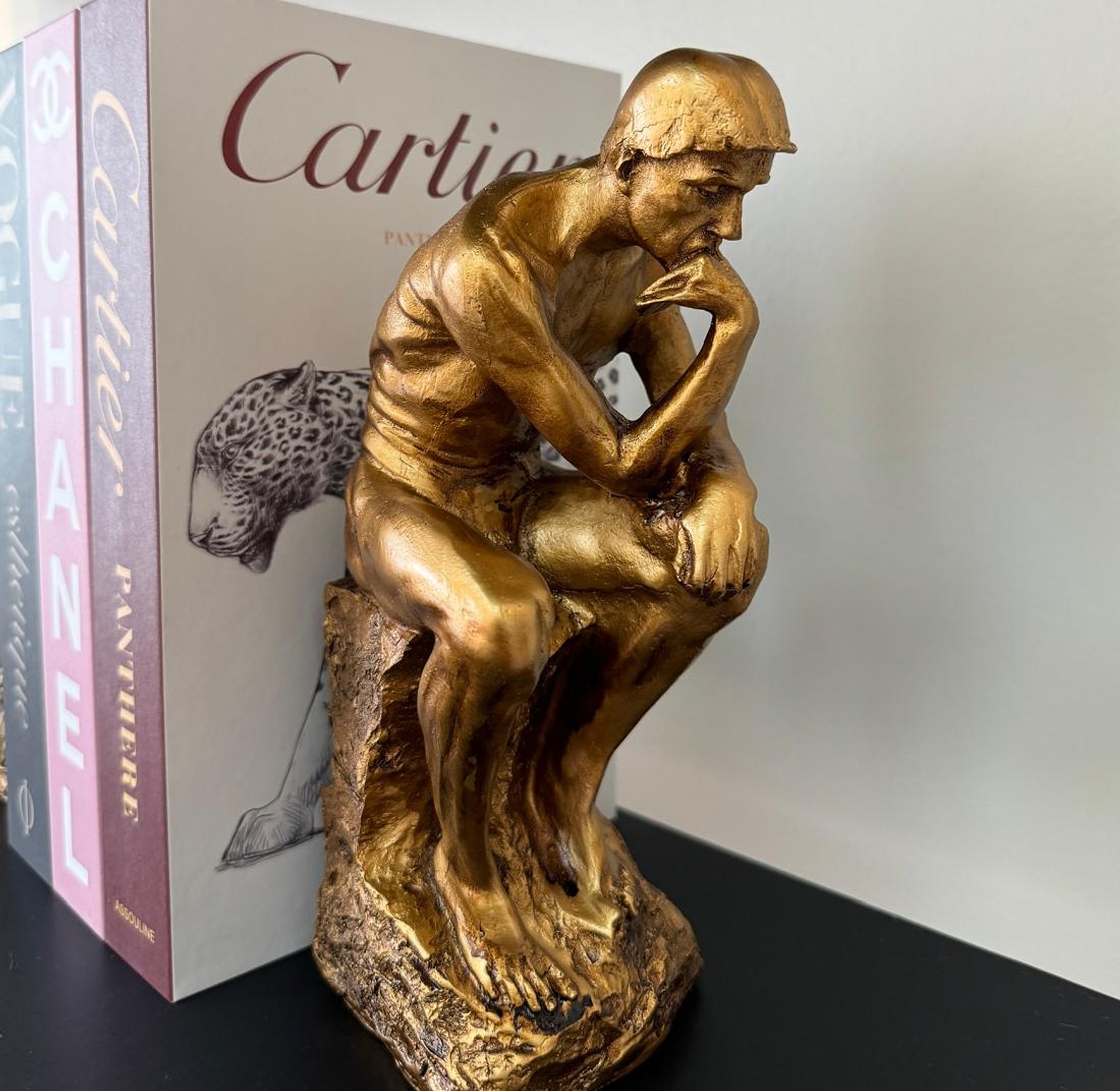 Thinking man bookend image