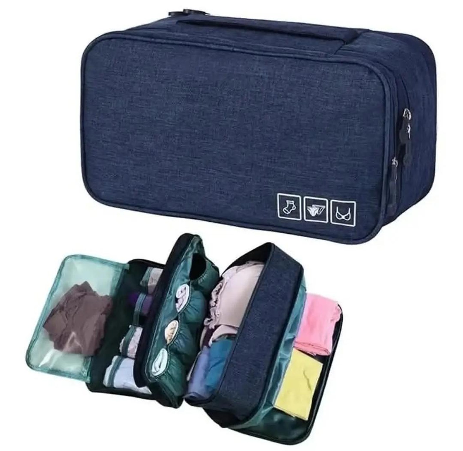Portable undergarment travel organizer image
