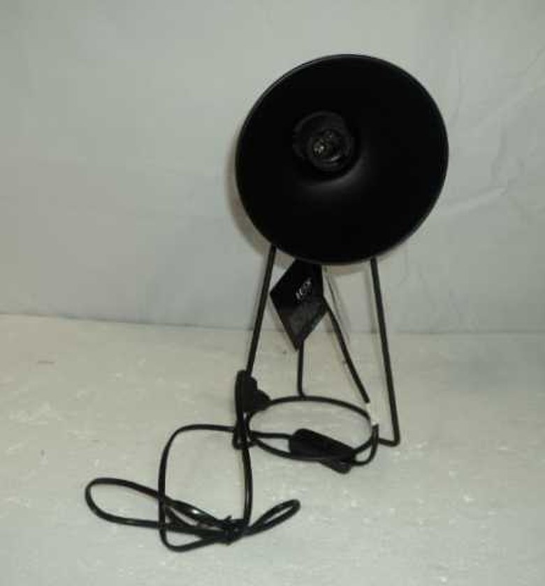 TABLE LAMP METAL 35CM BLA image